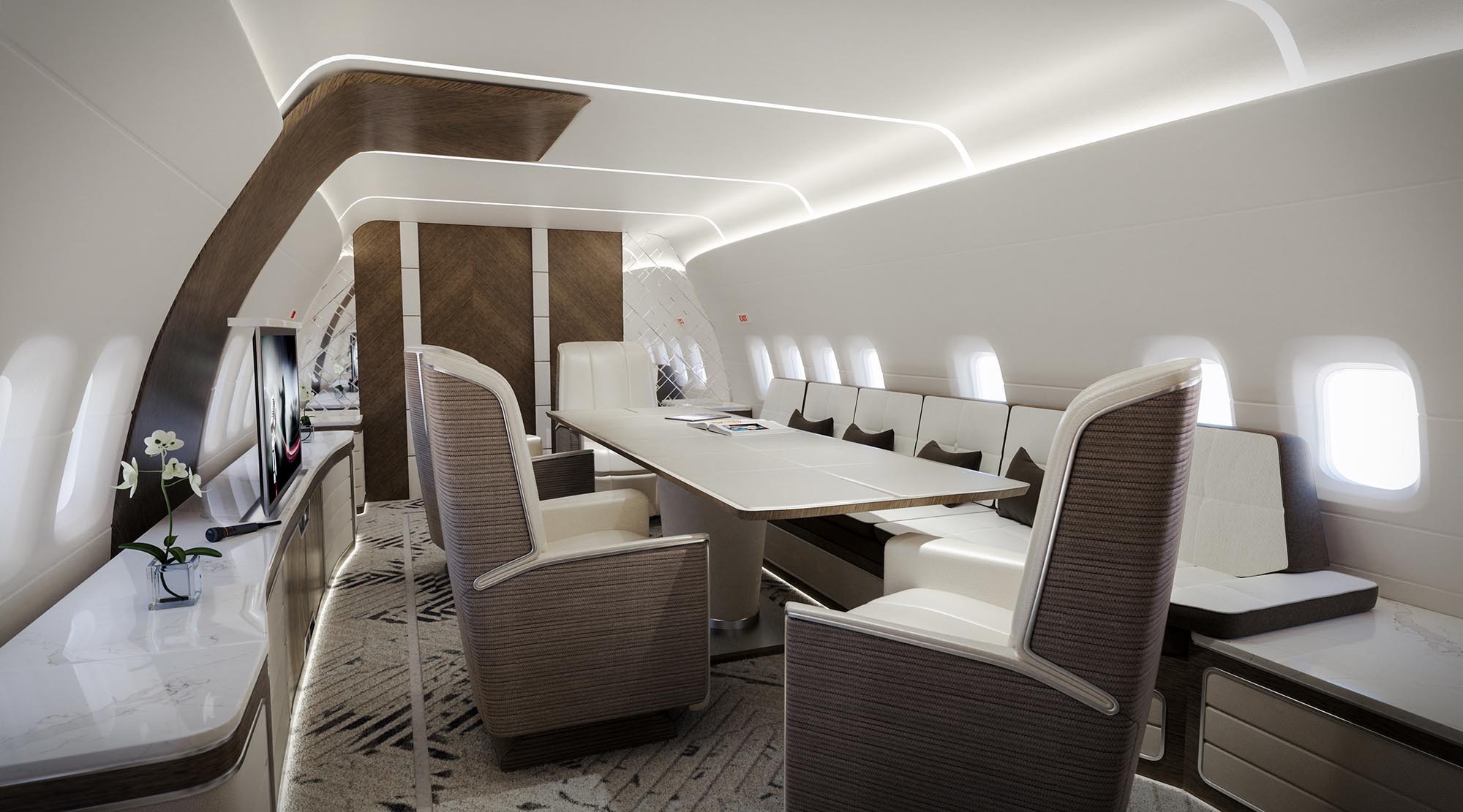 Amac Aerospace BBJ Rendering